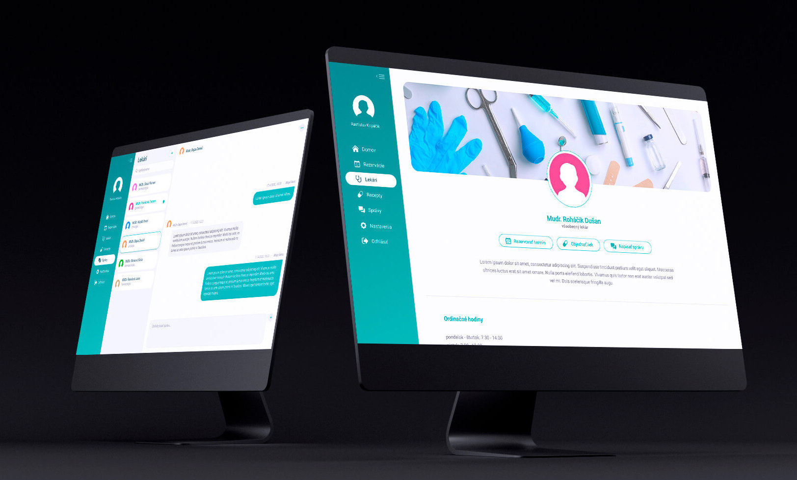 The patient screen