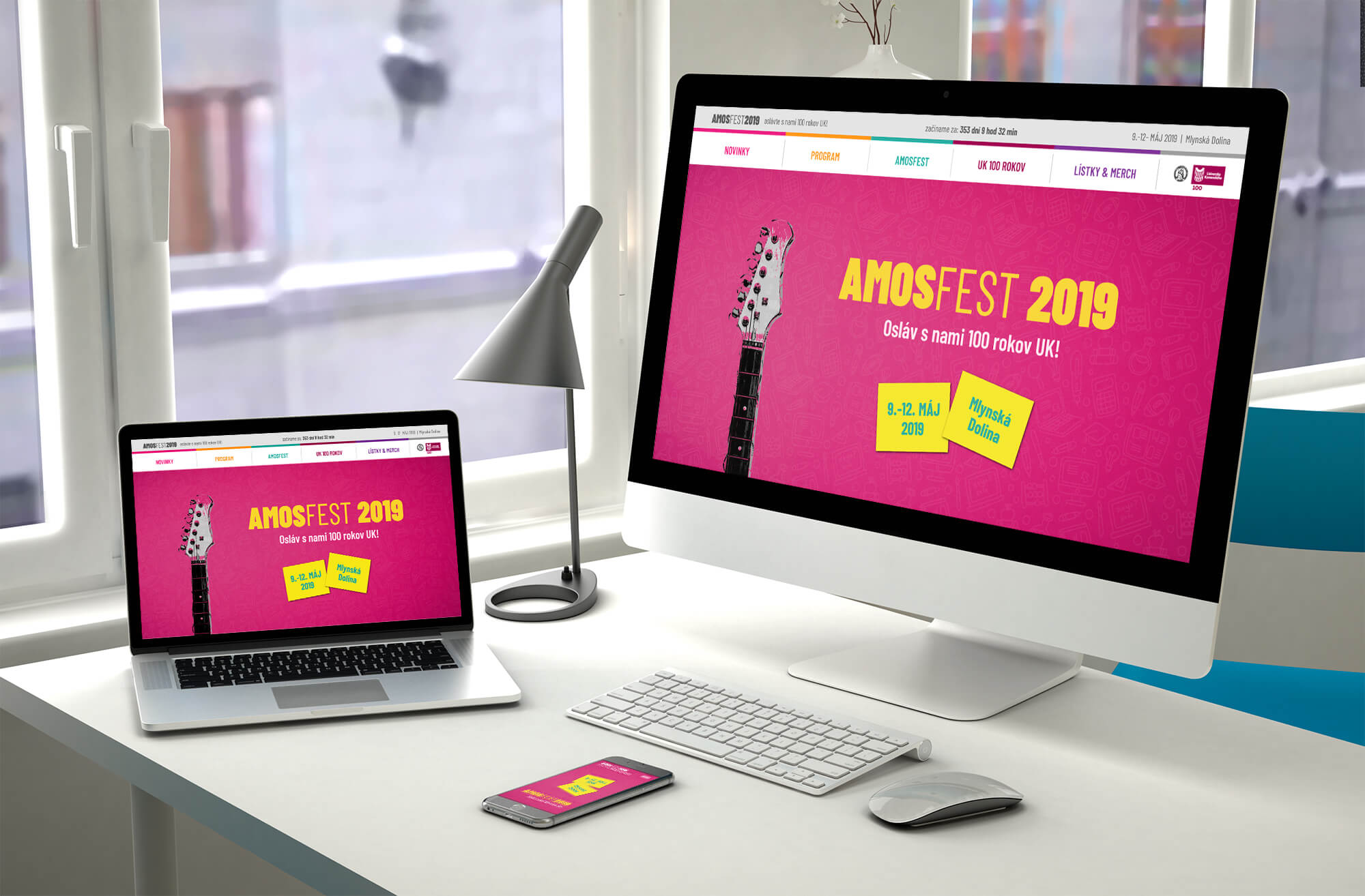 AMOSFEST 2019 identity everywhere